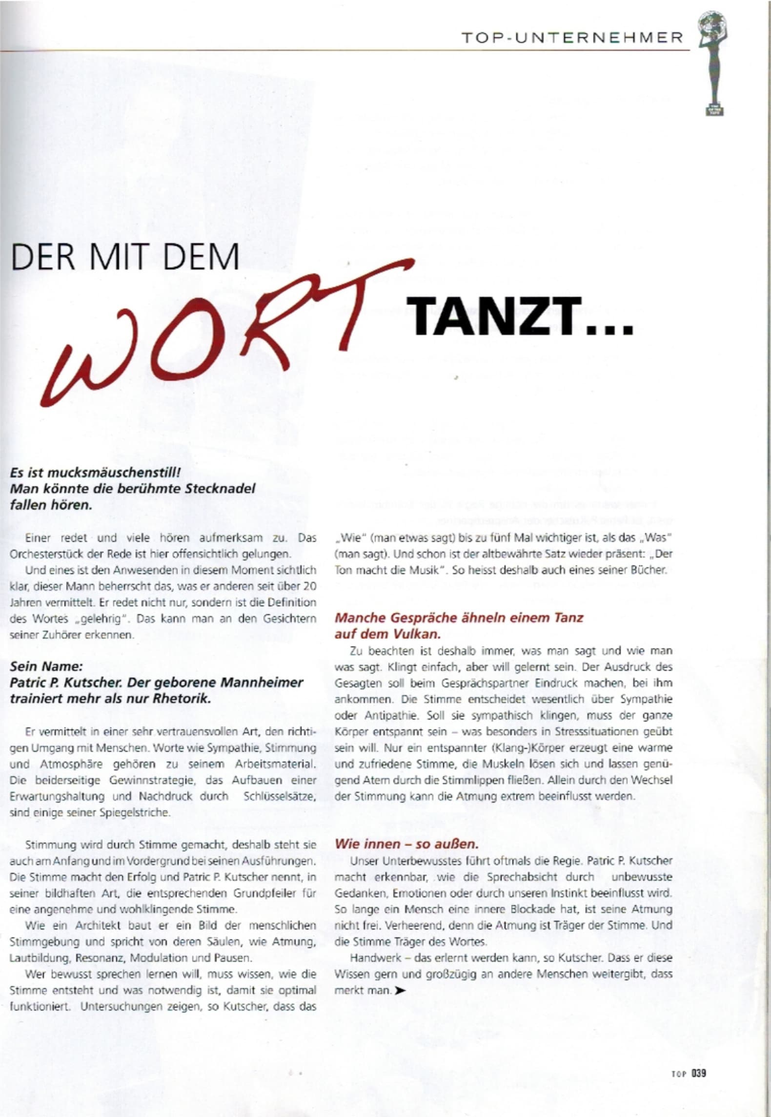 Der mit dem Wort tanzt – Rhein-Neckar-Magazin